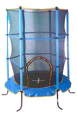 Kinder-Trampolin mit Sicherheitsnetz Minitrampolin Indoor Ausdauer Fitness