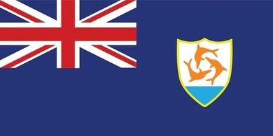 Anguilla Flagge Aufkleber Sticker Fahne selbstklebend 5-60cm breit ES-FL-AGU