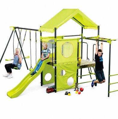 grosser Kinderspielplatz zum Schaukeln, Klettern, Wippen #4539