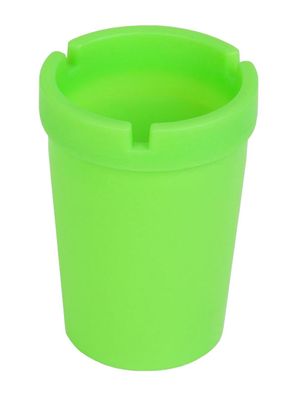 Aschenbecher fluoriszierend neongrün Sturmaschenbecher Windaschenbecher Ascher