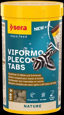 Sera Viformo Pleco Tabs Nature 250ml Hauptfutter für Welse + Schmerlen Tabletten