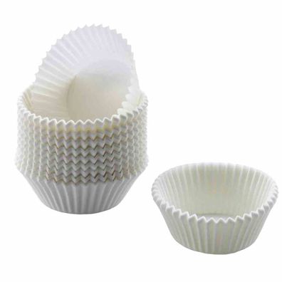Muffin-Papierbackförmchen 70 mm, weiß, 200er-Pack