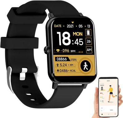 NEU Fitness Smartwatch für Sport Herzfrequenz Abnehmen Laufen Schrittzähler BMI