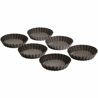 Torteletts "Pâtisserie" 10 cm 6er-Set beschichtet