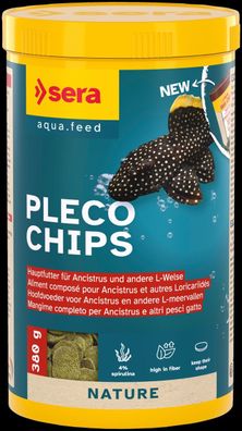 Sera Pleco Chips 1000ml - Hauptfutter für Ancistrus + L-Welse Welsfutter Welse