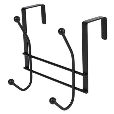 Türgarderobe schwarz Türhaken Kleiderhaken Schrankgarderobe Handtuchhalter