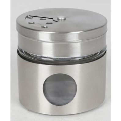 12x Gewürzstreuer Edelstahl Salz Pfeffer Chili Dosen Set Behälter Box Küche