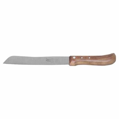 Brotmesser mit glatter Schneide Kirschbaumgriff