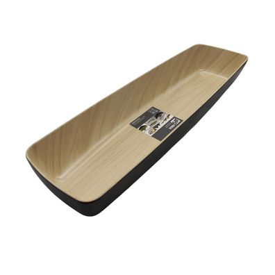 APS Frida Melamin-Schale Servierschale Stapelbar 53x16x7,5 cm Holzoptik