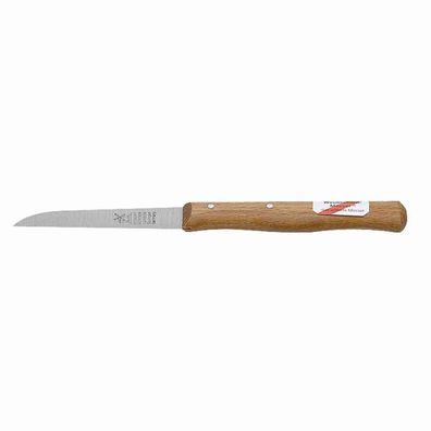Gemüsemesser 85 mm gerade Klinge langer Griff aus Rotbuche