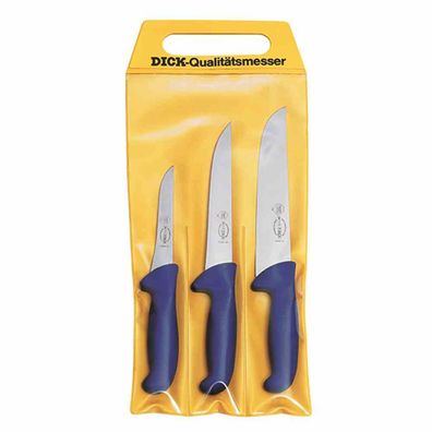 Messer-Set 3tlg Ergo Grip Ausbeinmesser Stechmesser Blockmesser Küche Haushalt