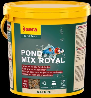 Sera Pond Mix Royal Nature 3800ml Futtermix für Teichfische Gartenteich Teich