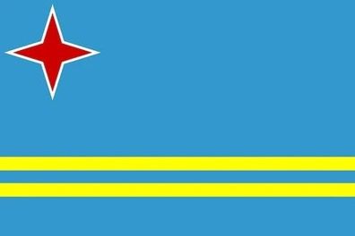 Aruba Flagge Aufkleber Sticker Fahne selbstklebend 5-60cm breit ES-FL-ARU