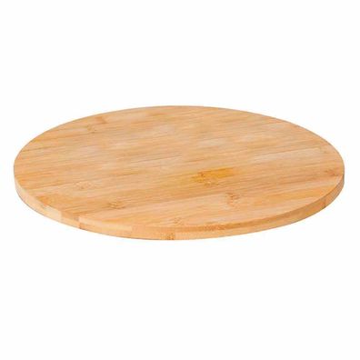 Dreh- und Servierplatte 35 cm Bambus
