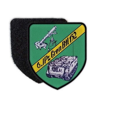 Patch 75x65 6 PzGrenBtl 152 Panzergrenadier-Bataillon Kompanie Bundeswehr #34650