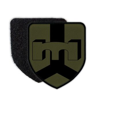 Patch PiBtl2 Bundeswehr Deutschland Wappen Einheit Emblem Klett 7,5x6,5cm#36670