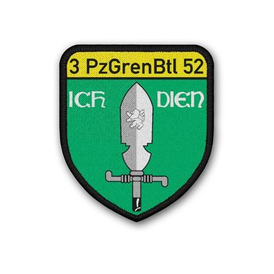 Patch 3 Kompanie PzGrenBtl 52 Rothenburg Grenni Bundeswehr Abzeichen #39048