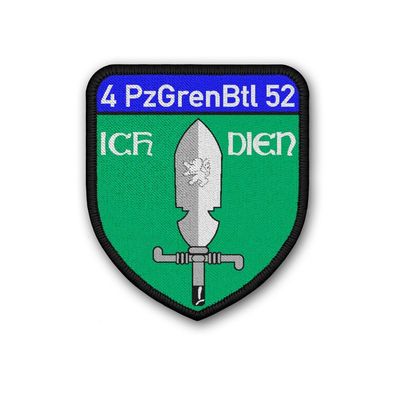 Patch 4 PzGrenBtl 52 Emblem Panzer-Grenadier Einheit Kompanie Aufnäher #39049
