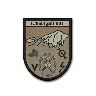 Patch 1 GebJgBtl 231 Gebirgsjäger Reichenhall Bundeswehr #39889