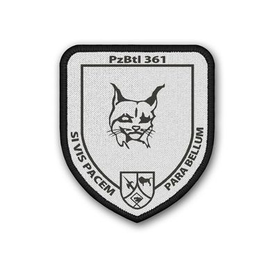 Patch PzBtl 361 Panzerbataillon Külsheim Bundeswehr Wappen 7,5 x 6 cm #40345