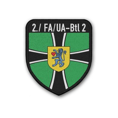 Patch 2 FA-UABtl 2 Wappen Abzeichen Bundeswehr Feldwebelanwärter Celle #40661