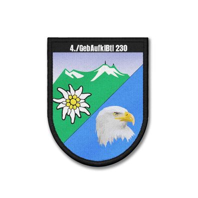 Patch 4 GebAufklBtl 230 Wappen Gebirgsaufklärungsbatalion 230 #41133