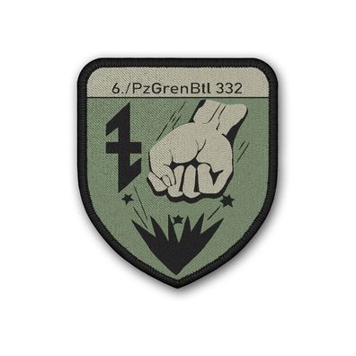 Patch 6 Kompanie PzGrenBtl Panzergrenadierbataillon 332 Tarn Oliv #45108