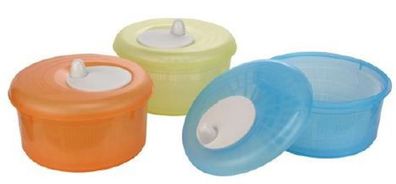 Salatschleuder 24 cm 4 Liter gelb