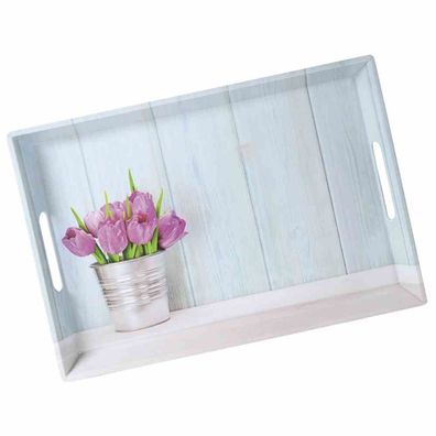 Serviertablett "Tulpen" 50 x 35 x 4,5 cm Melamin