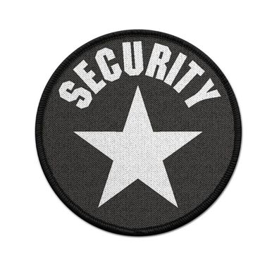 Patch Klett Flausch Security Sicherheitsdienst Stern Objektschutz Guard #22503
