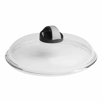 Glasdeckel für Pfanne 24 cm mit Igloo-Knopf schwarz