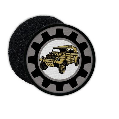 Patch Kübelwagen Typ 82 Logo Zahnkranz Verdeck Felge Achse Aufnäher #33945