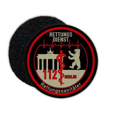 Rettungssanitäter Berlin RS Abzeichen 112 Rettungsdienst Medical Service #36003