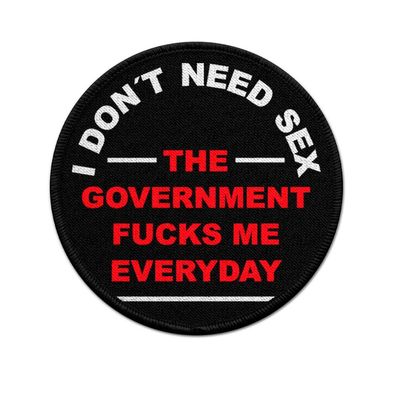 Patch I don’t need sex - the government fucks Me everyday Finanzamt #38516