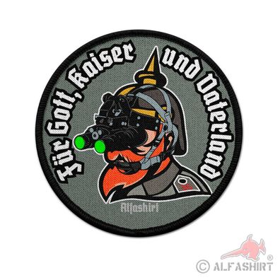 Patch Für Gott Kaiser und Vaterland Tactical GERMAN Heer Infanterie #40290