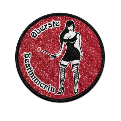 Patch Oberste Herrin Domina Frau Humor Klett Abzeichen#39358