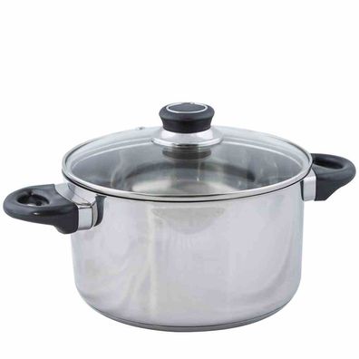 Fleischtopf 20cm Kochen Kochutensilien Töpfe Küche Küchenhelfer Braten Suppen