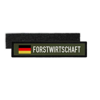 Patch Namensschild Forstwirtschaft Forst wirt Wald Arbeiter #30358