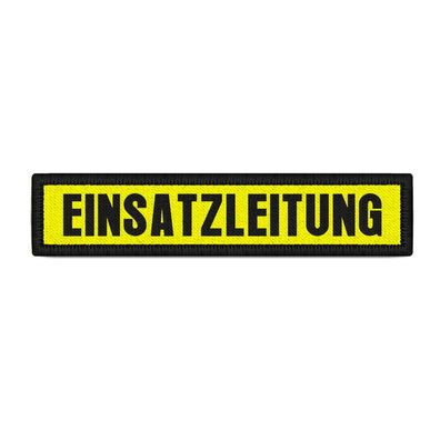 Einsatzleitung Aufnäher mit Klett Jacke Beschriftung Feuerwehr Patch #38459