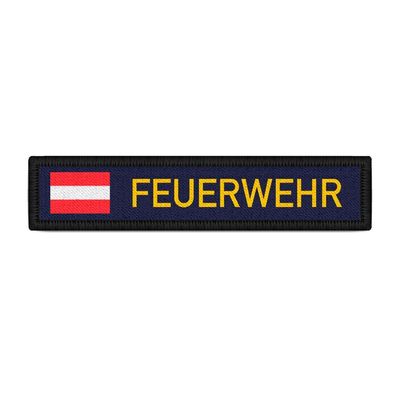Patch Feuerwehr Österreich Streifen Klett Austria Feuerwehrmann #38626