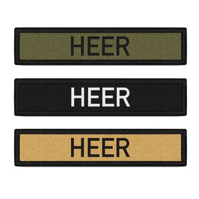 HEER Patch Set Bundeswehr Namens-Streifen Klett sand schwarz Uniform #38773