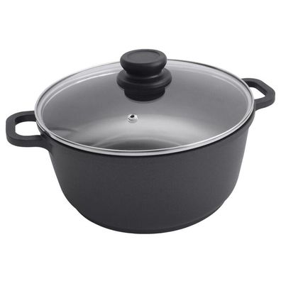 Aluguss Kochtopf 28cm Antihaft Induktion Herd Ofen Küche Braten Geschirr Suppen