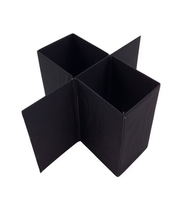 Flascheneinsatz faltbar schwarz für Faltboxen