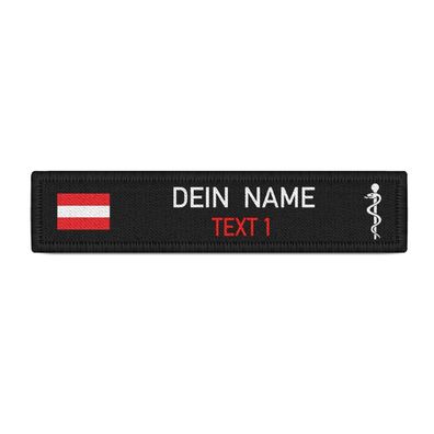 Rettungssanitäter Namen-Schild Patch Österreich Feuerwehr Rettungsdienst #39401