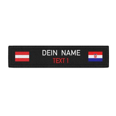 Rettungssanitäter Namen-Schild Patch Kroatien Österreich Feuerwehr #39402