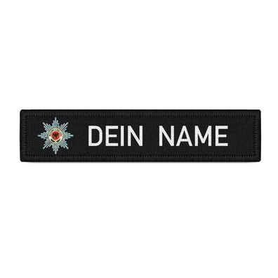 Namensschild Patch Feldjäger MP Stern Bundeswehr schwarz #40166