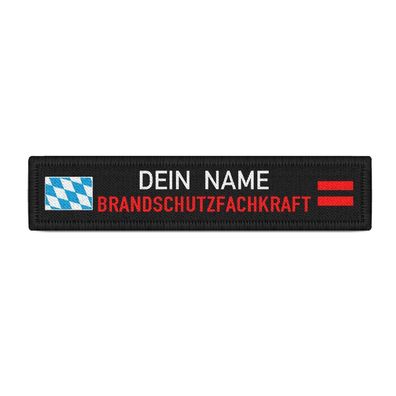 Namenspatch Brandschutzfachkraft Bayern Feuerwehr personalisierbar #39627