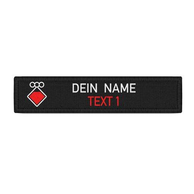 Zugführer Namen-Schild Patch Feuerwehr personalisierbar Bundeswehr #40660