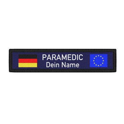 Namensschild Paramedic Rettungsdienst personalisiert Notfallmedizin #41422