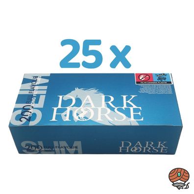 Dark Horse Slim Long Full Flavour Filterhülsen (25x 200 Stück)
